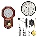 BE-TOOL Quartz Pendulum Clock Movement Mechanism DIY Repair Parts Replacement with 3 Hands and 1 Pendulum for DIY Clock Repair