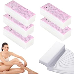 Wokicor 500 Stück Vliesstreifen für Warmwachs