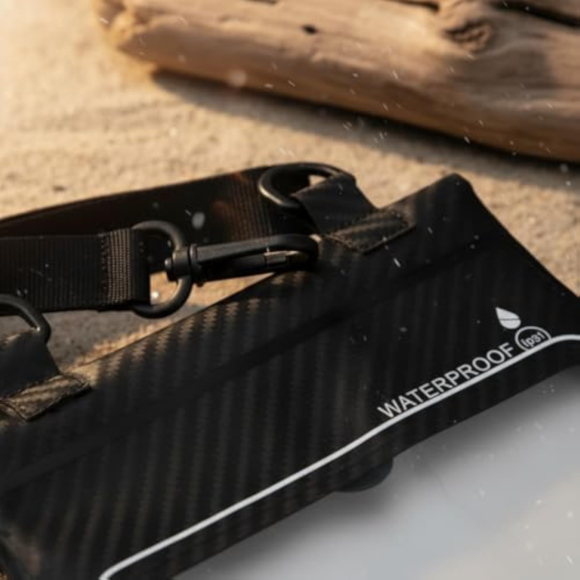 Fold-Over Flap Waterproof Shoulder Pouch, Swimming & Drifting