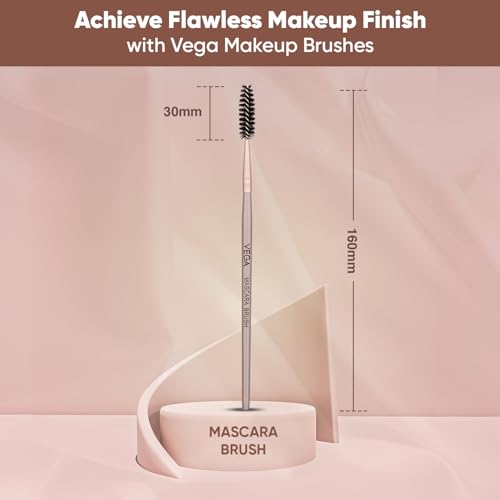 Image of Vega Mascara Cosmetic Brush, Mascara Makeup Brush, Eyelash Applicator Brush, Wands Applicator Eyebrow Brush, (MBN-10)