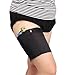 ZGFUSVFD Thigh Sock Strap,Anti-Slip Phone and Credit Card Holder - Thicken Women Thigh Garter Purse for Phone Security, M(55-60cm), Black