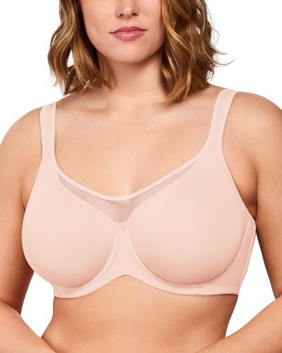 Image of HSIA Minimizer Bras for Women Plus Size, Full Coverage Coolcomfort T Shirt Unlined Bra with Underwire for Heavy Breast