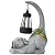 Ploxoiven Garden Cute Dog Gnome Statue Decorations - Solar Resin Dog with Solar Garden Lights Outdoor Decorations for Patio,Yard,Lawn,