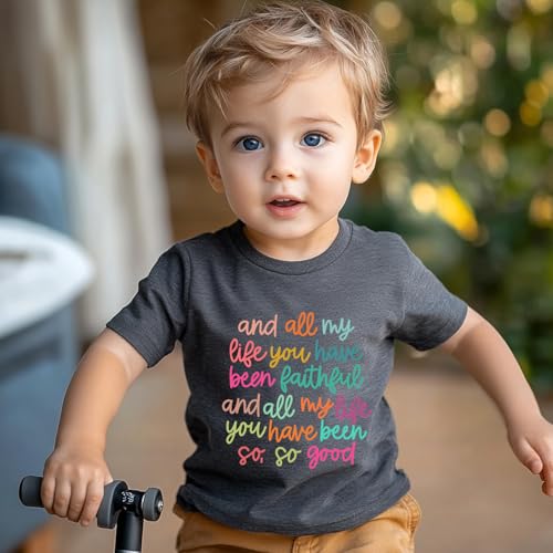 Image of Kids Christian Shirt Toddler Created with a Purpose Shirt Boys Girls Bible Verse Religious Clothes 2-7 Years