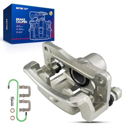 Image of KAX Disc Brake Caliper Assembly for Chevrolet Equinox 2007-2017, GMC Terrain 2010-2017, Chevrolet Captiva Sport 2012-2015, Saturn Vue 2008-2010, Pontiac Torrent 2007-2009, Rear Left Driver Side