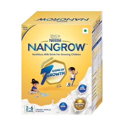 Image of Nangrow | 800g Value Pack | Nutritious Milk Powder Drink For Growing Toddler Aged 2-6 Years | Zero Sucrose | Contains Dha | Rich In Protein & Vital Nutrients | Creamy Vanilla Flavor