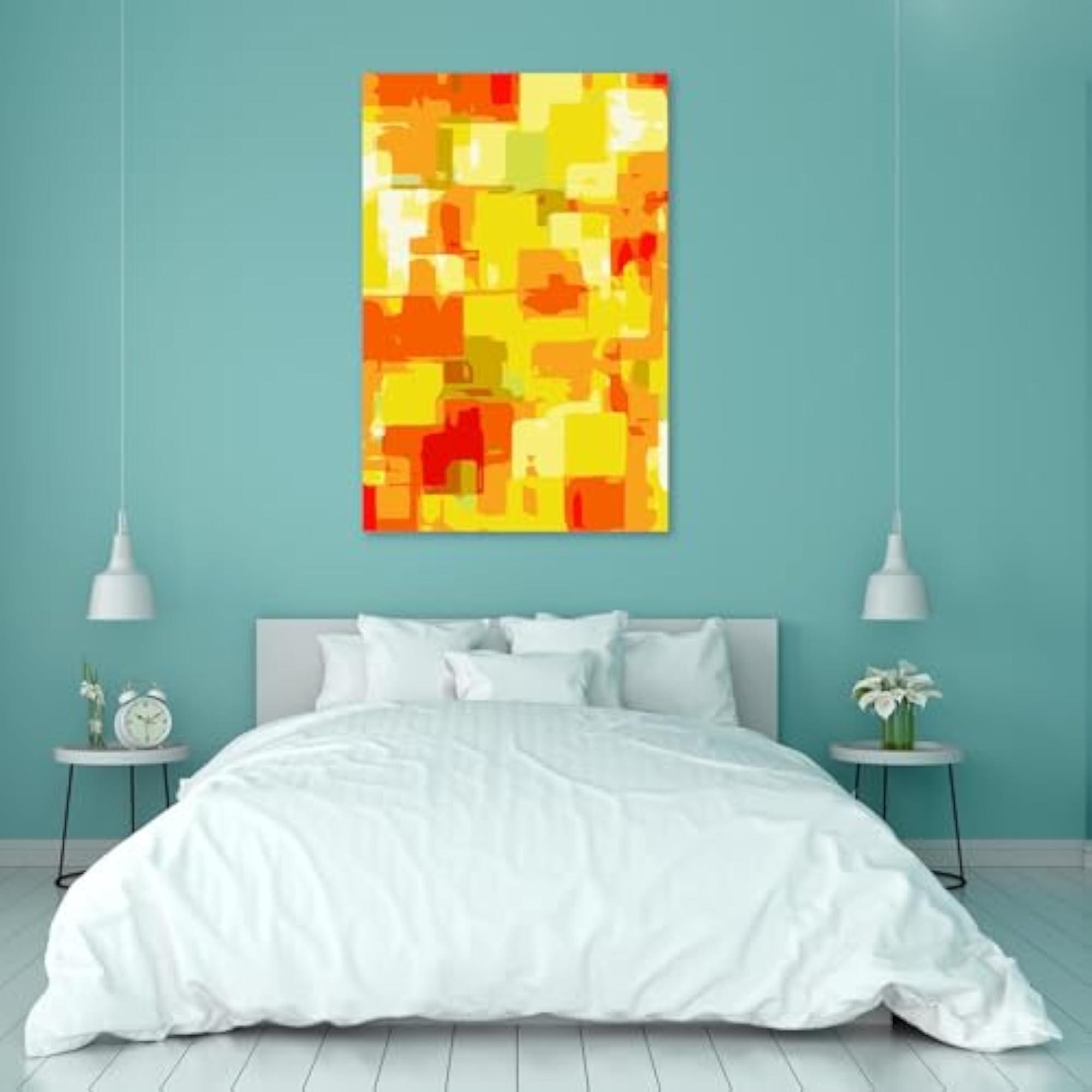 Square Pattern D1 Peel & Stick Vinyl Wall Sticker