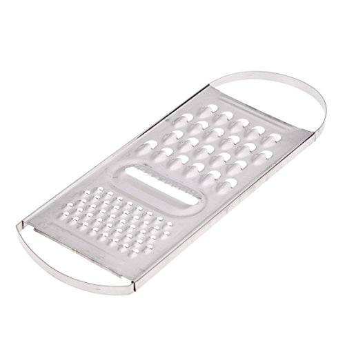 Ronlok Placa rebanadas de Tiras de Acero Inoxidable de Cocina Rallador de Patatas Zanahoria Pelapatatas 25,4 cm