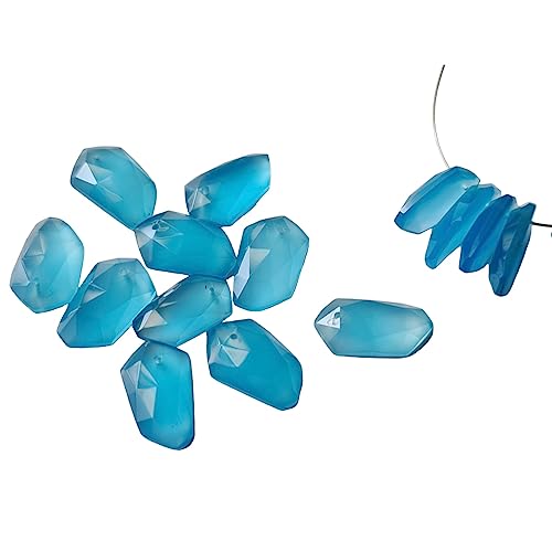 Calcédoine bleue cabochon percé : facilitez vos montages de bijoux sans colle