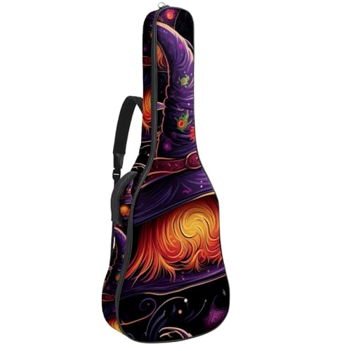 Étui guitare rembourré avec éponge épaisse et tissu Oxford étanche pour Halloween