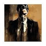Marlon Brando Poster, Vintage-Foto, 36 cm, Leinwand-Poster, 