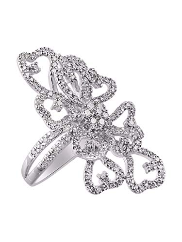 Gorgeous 1.12 quilates anillo de diamante en 14 K oro blanco Gorgeous 1.12 quilates anillo de diamante en 14 K oro blanco