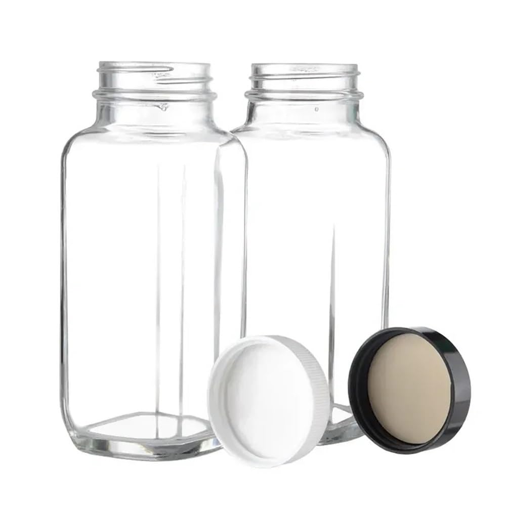Laborglaswaren Quadratische Laborflasche, transparente, versiegelte runde Aufbewahrungsflasche for Proben(500ml Circle Cover)