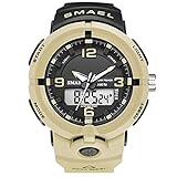 orologi solari udine dator 5 Resistente all'acqua a 164 piedi / 50 metri, è adatto per tutte le situazioni meteorologiche e speciali. Design: Doccia, nuotare, lavarsi le mani, nessun problema! L'esclusivo Dynamic Dym Design ti porta all'avanguardia degli orologi sportivi. Adatto a tutti i tipi di sport, attività interne ed esterne o uso quotidiano. Nota: si prega di non premere alcun tasto in acqua.