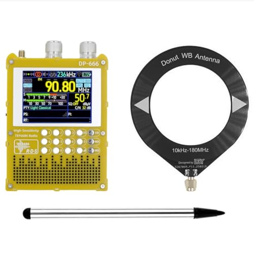 Radio DP-666 TEF6686 con pantalla táctil IPS para superar interferencias en interiores