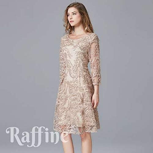 Amazon Co Jp パーティードレス ワンピース ベージュ レース ミニ丈 T ファッション