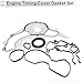 RATCHROLL Engine Timing Cover Gasket Set TCS46162 for Jeep Wrangler 2012-2016 3.6L 3.2L Long-lasting Sealing Chain Case Cover Gasket Rubber,Metal 1 Set