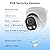 Tennoz 8MP 4K PoE IP Security Camera, H.265 Smart Dual Light Turret Dome Camera, Support Color Night Vision, Two Way Talk, SD Card Slot, 98ft Night Vision, 110°Wide Angle, Human/Vehicle Detection
