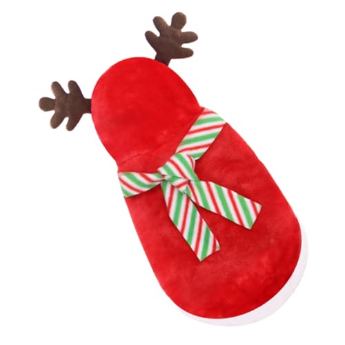 Disfraz navideño para perro con bufanda talla L