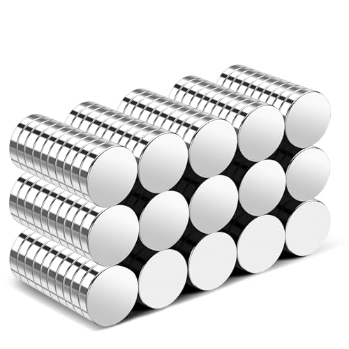 Image of TRYMAG Small 150Pcs Neodymium Magnets, 12x2mm Tiny Strong Small Round Circle Rare Earth Magnets for Refrigerator, Office, Whiteboard, Crafts, DIY, Kitchen