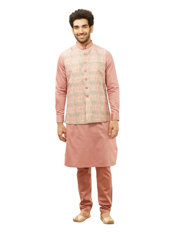 manyavar Printed Jacket for Men (JACKET ONLY)-picture-20