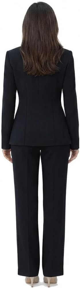 Marycrafts Women's Business Outfit Blazer Wide Leg Pant Suits Set for Work - Image 4