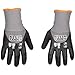 Klein Tools Winter Work Gloves, Knit Dipped ANSI A4 Cut-Resistant, Sandy Latex Coated, Fleece-Lined, Touchscreen Capable