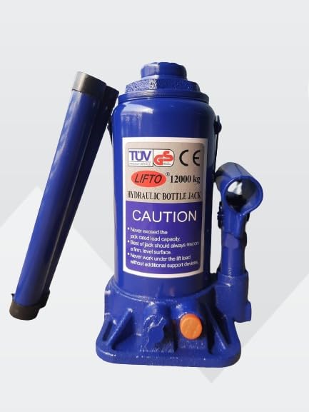12 Ton Hydraulic Bottle Jack for Maruti Suzuki Invicto Vehicle Jack (12000 kg)