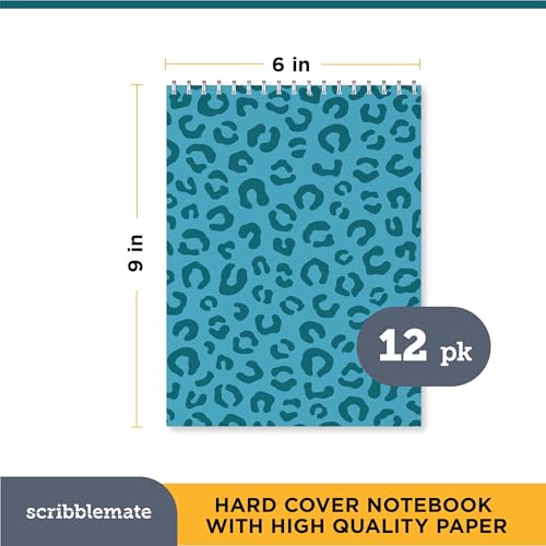 Carnets à spirales ScribbleMate bloc-notes sténo 15x23cm couleurs vives