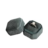 Uso Versátil: Estuche de Anillo no solo es ideal para alianzas, sino también para otros pequeños accesorios, proporcionando una solución práctica para tus necesidades de almacenamiento de joyas