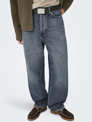 Only & Sons Herren Onsfade Loose Blue Black 2333 Tai DNM, Blue Black Denim, 36W / 34L EU – Ansicht 6