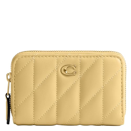 Coach Quilted Pillow Leather Essential Small Zip Around Card Case