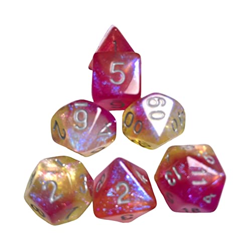 Juego de dados poliédricos de 7 dados RPG para aprender matemáticas, suministros para fiestas, tipo D