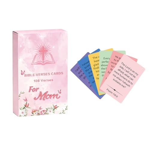 Lapsia Affirmation Cards for Moms – Bible Verse Cards for Emotional Support, Encouragement & Strength, Mothers Day, Birthday Gifts for Mom