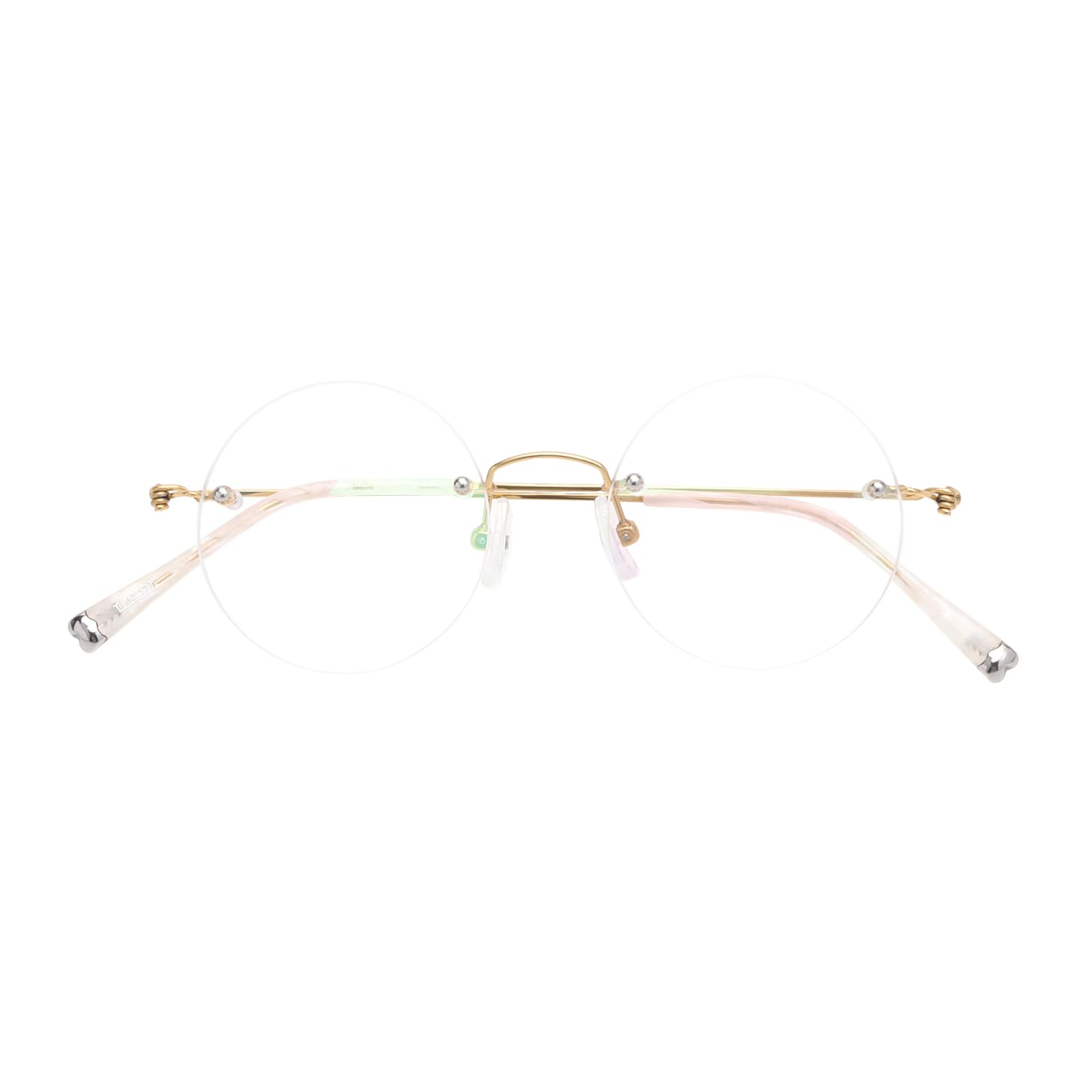 HELES Lunettes de lecture sans monture pour femme - Monture légère en titane - Verres en polycarbonate avec filtre de lumière bleue