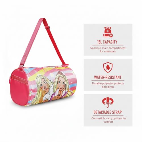 Image of Stylbase Kids Duffle Travel Bag | Durable Lightweight Polyester Sports & Gym Kids Luggage Carry Bag for Boys & Girls | Travelling Bag for Swimming, Dance, School & Weekend Trips