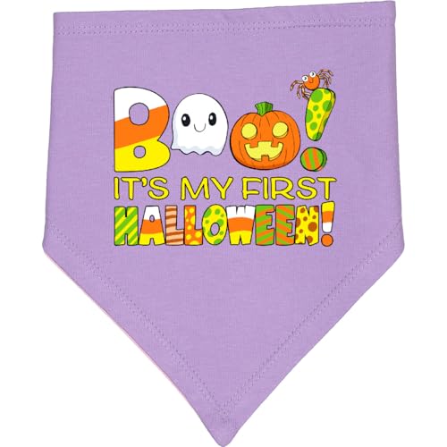 inktastic Boo It's My First Halloween Baby Bandana Bib