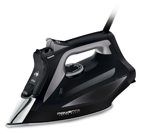 Rowenta Focus Excel DW5320D1 Plancha a Vapor Plancha Solar Microsteam 400 HD Laser 2700 W Negro, Gris (Reacondicionado)