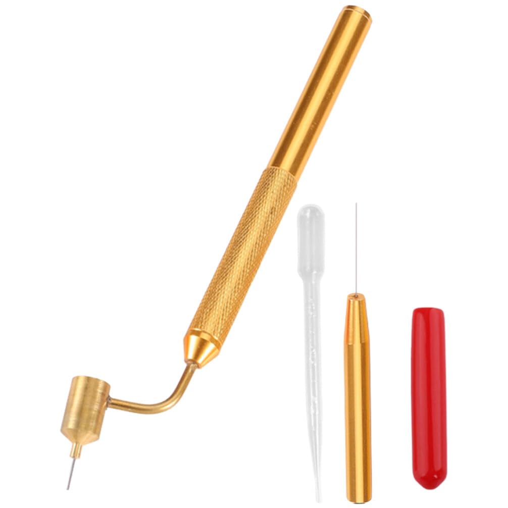 EXCEART Fine Line Painting Pen - Fine Line Fluid Fill Writer Paint Applicator Pen Precision Touch Up Paint Auto Rock Chips Automotive Scratch Repair Tool with Needle Dropper