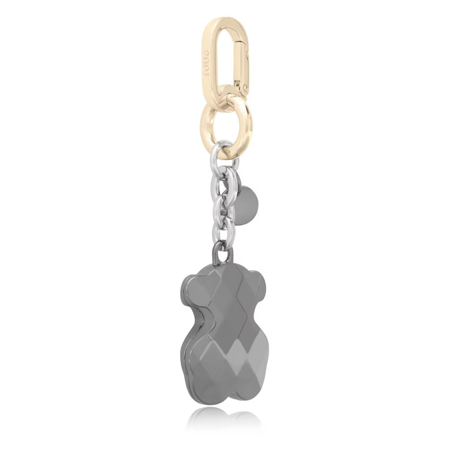 TOUS Schlüsselanhänger Bär, Ketten-Design mit Charm, Schwarz