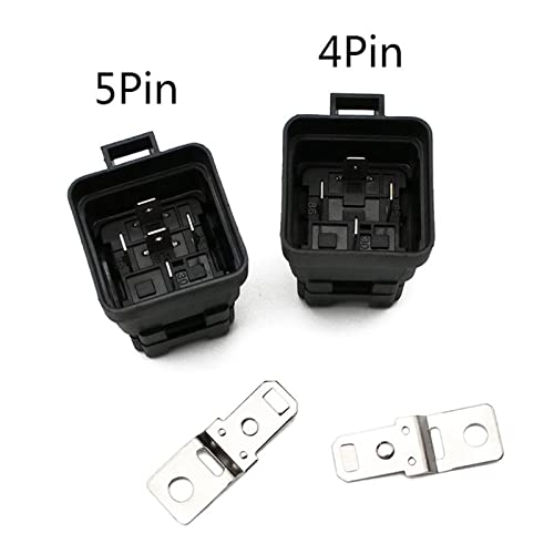 Relé automático de 12V 40A impermeable con conector de 5 pines y cableado integrado 7