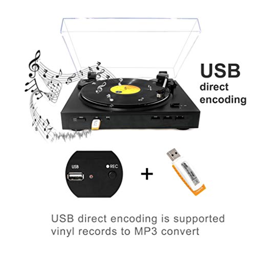 Tourne-Disque Vinyle, Tourne-Disque avec Haut-parleurs, Enregistrement USB convertit Le Vinyle en MP3, Tourne-Disque… - Les Beatles, Paul McCartney, John Lennon, RIngo Starr, George Harrison Tourne-Disque Vinyle, Tourne-Disque avec Haut-parleurs, Enregistrement USB convertit Le Vinyle en MP3, Tourne-Disque… – Image 6