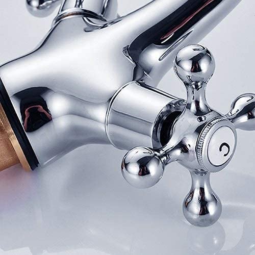 Geborsteld goud morne monobloc kraan met één handvat massief messing badkamer wastafel mengkraan|Homary Geborsteld goud morne monobloc kraan met één handvat massief messing badkamer wastafel mengkraan|Homary