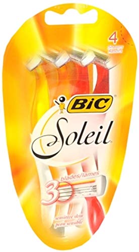 Bic Soleil Triple Blade Shavers For Women Sensitive Skin 4 Each (Pack Of 2) image 2
