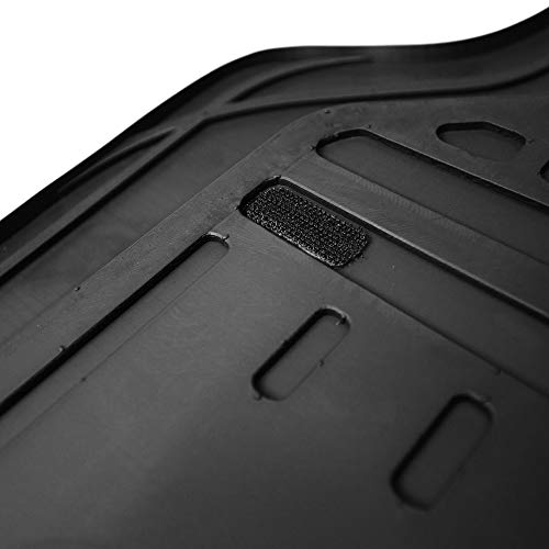 FH Group Automotive Floor Mats - Deep Dish Floor Mats, TPO Plastic Climaproof Floor Mats for Cars, Universal Fit, Trimmable Car Floor Mats, Full Set, Floor Mats for Sedan, SUV, Truck Floor Mats Black by FH Group - Image 5