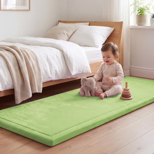 Image of 1.3 inch Thick Baby Play Mat for Floor,28x72 Bedside Rugs, Non-Slip