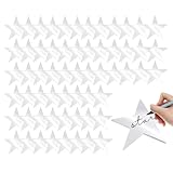 Glitzerpapiersterne, 60-teilige Dekorationen, Gestanzte Sterne Mit Glitzerdetail, Bastelstern Mit Buntem Glanz, Eventdekoration, Sternformen Für Schulhochzeit, Abschlussfeier, Geburtstagsfeier