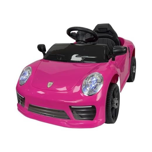 Zippy Toys Carro Elétrico Compact com Controle Remoto 6V, Rosa