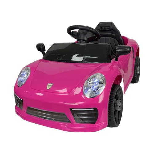 Zippy Toys Carro Elétrico Compact com Controle Remoto 6V, Rosa