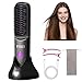 Anluomania Kabellose Glättbürste, Mini Haarglätter Bürste, Negativ Ionen Glätteisen, Haarglätterbürste mit LED-Bildschirm, 160-200℃, Schnell Aufheizen, USB-C Wiederaufladbar, Mit Ladestation, Haarclip